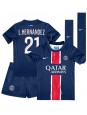 Paris Saint-Germain Lucas Hernandez #21 Replika Hemmakläder Barn 2024-25 Kortärmad (+ byxor)